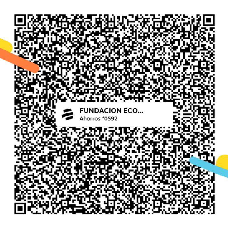 Código QR de Bancolombia para donar a la Fundación Eco Familiar